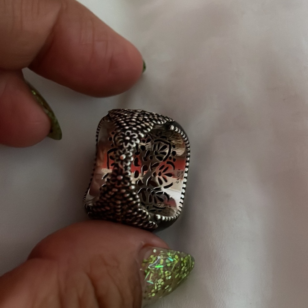 Gucci ring with stone and crystals - Picture 3 of 4